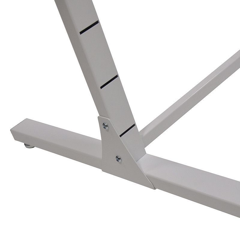 Image 1 : Clothing rail white in metal ...