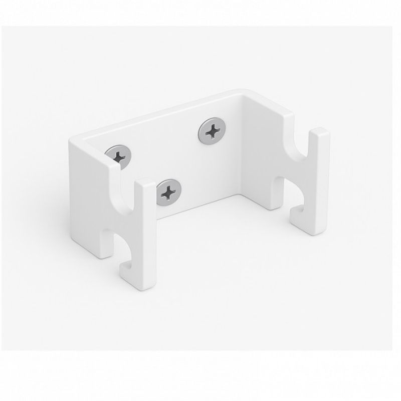 White Metal Panel Fixing Hook : Mobilier shopping