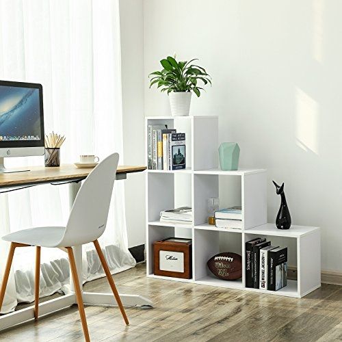 White storage cubes 6 compartments