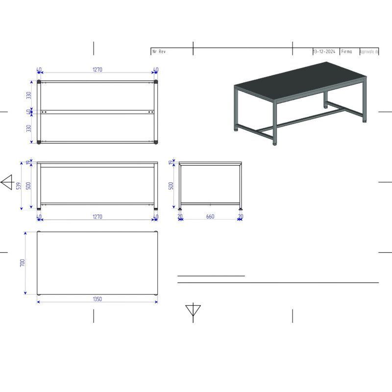 Image 4 : Compact display table in white ...