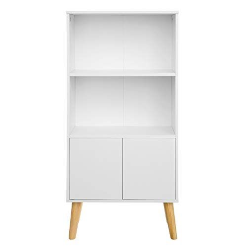 Image 2 : White wooden library, with wooden ...