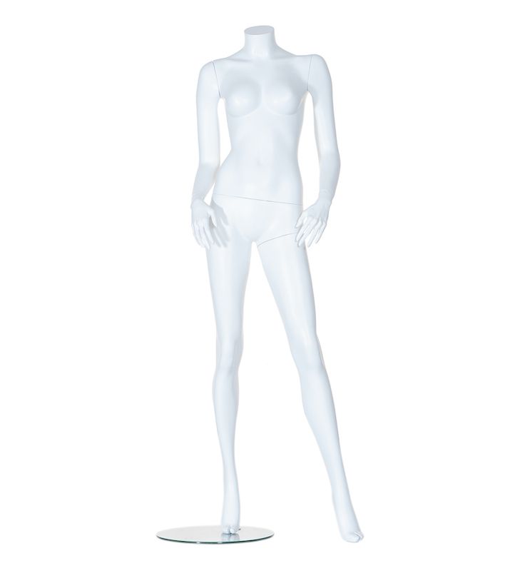 Window mannequins woman without head matte finish : Mannequins vitrine