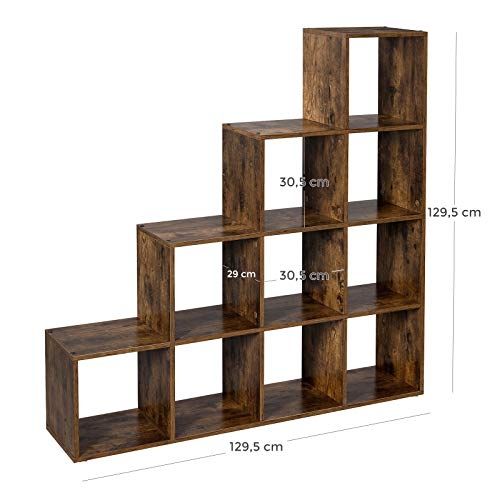 Image 2 : Staircase Shelf with 10-Cube ...
