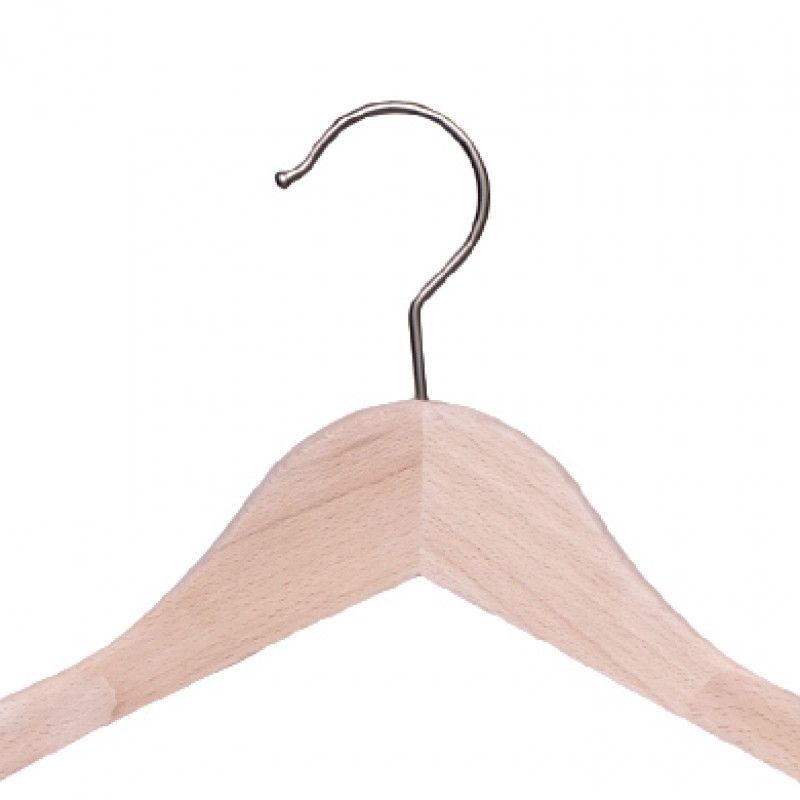 Image 1 : x10 raw beech wooden hangers ...