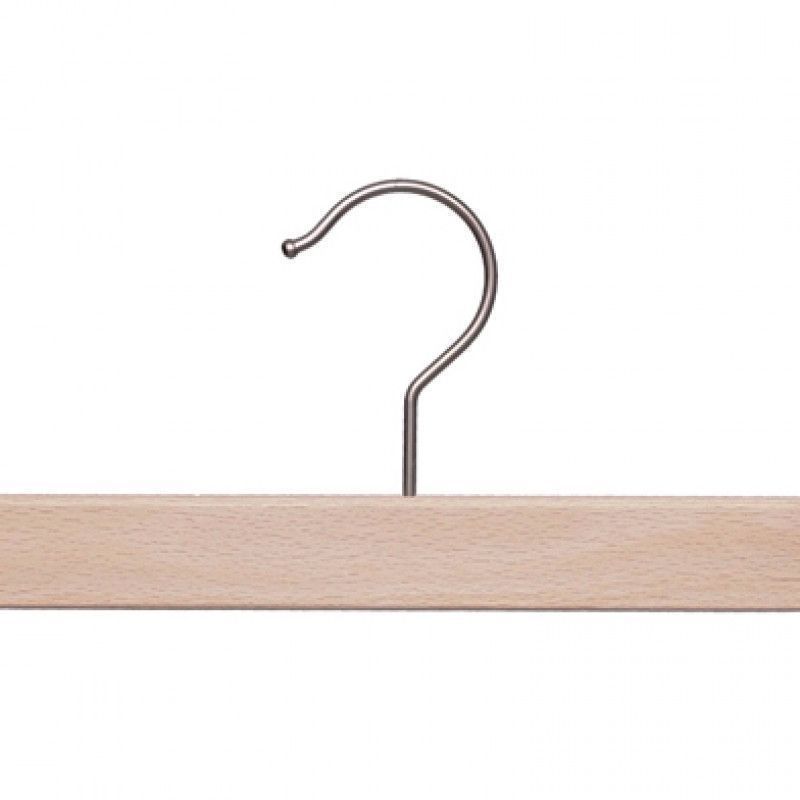 Image 1 : 10 Natural Wood Hangers with ...