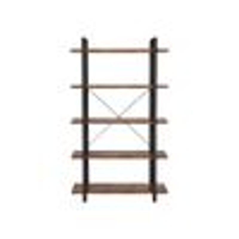 Wooden shelf unit, 5 levels : Mobilier bureau
