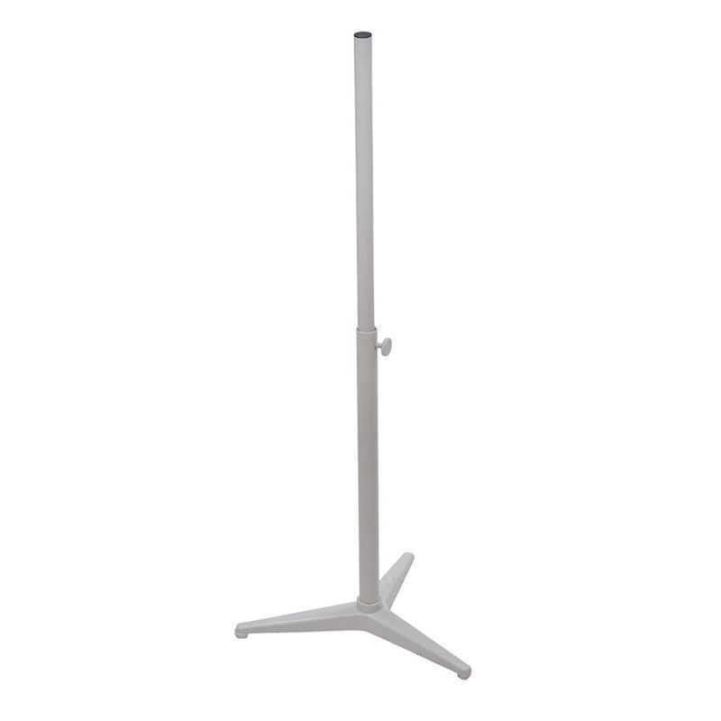 Tripod base for bust in white metal finish : Mannequins vitrine