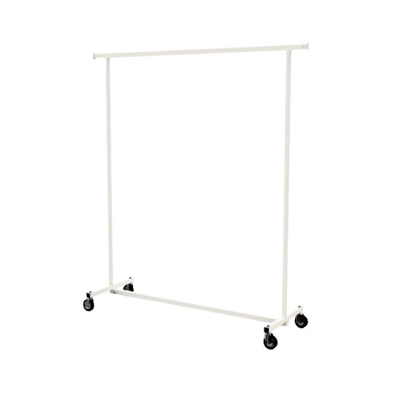 XXL folding white luxury garment rack : Portants shopping