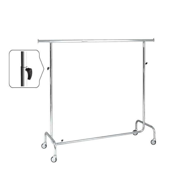 XXL Hanging rails metal with wheels : Portants shopping