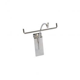 Accessories for slatwalls chrome-plated spectacle holder for grooved panel Mobilier shopping