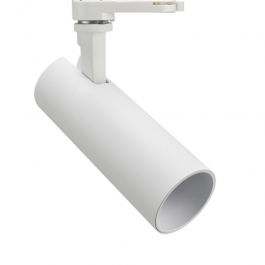 PROFESSIONELL SPOT LAMPEN - CLUSTER-SPOTS LED : Weiss led schienenstrahler 3-phase 15w 2700k