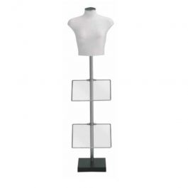 Tailored bust 1/2 Bust woman mannequin with 2 show plates Bust shopping