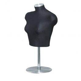 BUSTO MUJER - BUSTOS : 1/2 busto modelo mujer en elasthanne negro