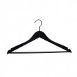 Image 0 : x10 black wooden hangers for ...