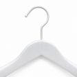 Image 2 : 10 Cintres en bois blanc ...