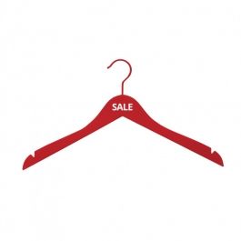 WHOLESALE HANGERS : 10 hangers for store sales red color