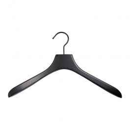 WHOLESALE HANGERS - COAT HANGERS FOR JACKETS : 10 hangers jacket black wood