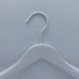 Image 4 : 10 White wooden hangers with ...