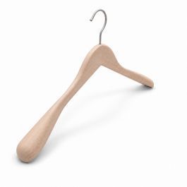 Perchas madera 10 Percha de madera natural 39 cm con gancha Cintres magasin