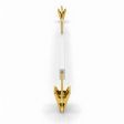 Image 3 : 10 perchas de madera blanca ...