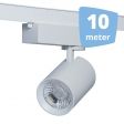 Image 0 : 10 spots su rotaia bianco ...