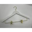 Image 4 : 10 wooden trouser hangers in ...