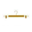 Image 0 : 10 wooden clothes hangers, gold ...