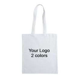 Bolsas de algodón personalizada 100 bolsas de algodón blanco personalizadas 2 colores Tote bags