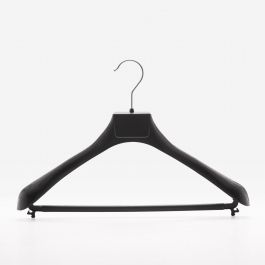 WHOLESALE HANGERS - PLASTIC HANGERS : 100 x plastic hangers with bar 38cm