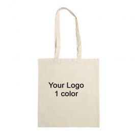 PACKAGING Y EMBALAJES PERSONALIZADOS : 1000 bolsas de algodón natural personalizadas 1 color
