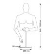 Image 1 : Buste flexible homme noir avec ...