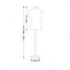 Image 2 : Buste mannequin homme en similicuir ...