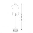 Image 1 : Buste mannequin homme en élastan ...