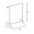 Image 2 : Black metal rack with rack ...