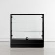 Image 0 : Comptoir noir brillant avec vitrine ...
