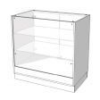 Image 3 : Comptoir noir brillant avec vitrine ...
