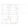 Image 2 : Dimensions:
Large : 180cm&nbsp;
hauteur : 110 ...