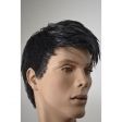 Image 1 : Male mannequin black wig.