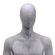 Image 1 : Grey finish male mannequin egg ...