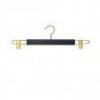 Image 1 : 10 black beechwood hangers, gold ...