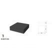 Image 1 : Podium brillant - Noir - 100x100x50cm