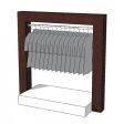Image 0 : Appendiabiti biancio lucido duo tono ...