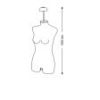 Image 1 : Torso model woman in ivory ...