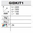 Image 2 : Dimensions :
Length : 1100 mm
Width ...