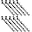 Image 0 : 10er Pack - Verchromte abgewinkelte St ...