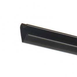 LADENAUSSTATTUNG - ZUBEHöR FüR LAMELLENWäNDE : 120 cm pvc schwartz profil für genutete paneele