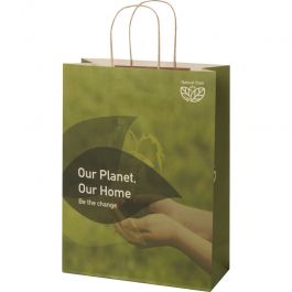 TAILORED MADE PACKAGING - CUSTOM PAPER BAGS : 150g paper bag with twisted handles 31x12x41cm