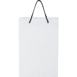 Benutzerdefinierte Papiertüten 170g Papiertüte mit Kunststoffgriffen 24x9x36cm Tote bags
