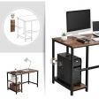 Image 3 : 2 shelf industrial desk, computer ...