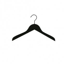 Kids hangers 25 Hangers for store kid size 36 cm black wood Cintres magasin